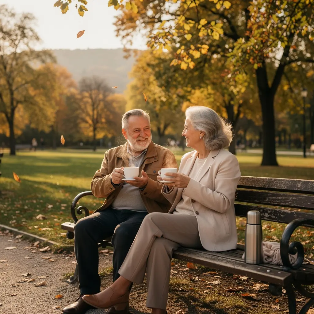 Egy teáscsésze az asztalon, mellette egy egészséges snack.