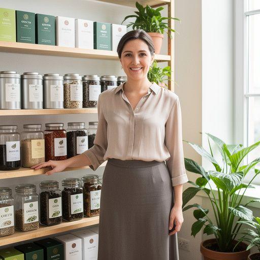 Szárított gyógynövények, mint a bazsalikom és a menta, a tea ízesítésére.